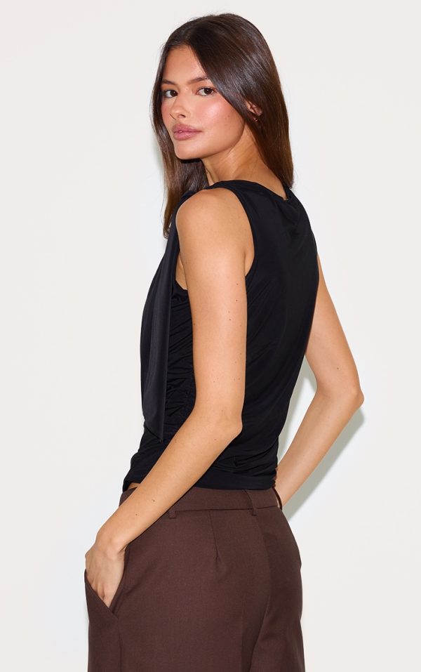 3c4c56328c79d45ca3b13bf2de858f1c4c916dec_CNM6636_2_black_double_layer_slinky_shoulder_tie_detail_top