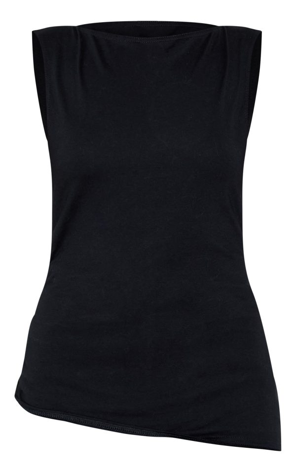 3c4e697e4a673d8543b6b054bca3c56402591d7c_CNM1358_5_black_cotton_straight_neck_long_top