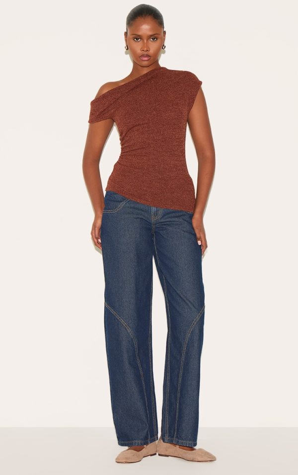3c69568ed0b545230108f5d8b3833a2342ba5d18_CNL8988_3_brown_textured_ruched_asymmetric_longline_top