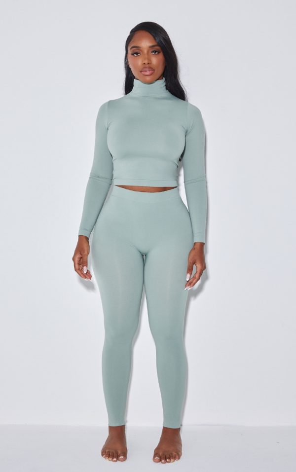 3cd6aba45c659db916b86e4cd122100fde4247f1_CNJ7958_3_shape_sage_green_stretch_seamless_high_neck_long_sleeve_top