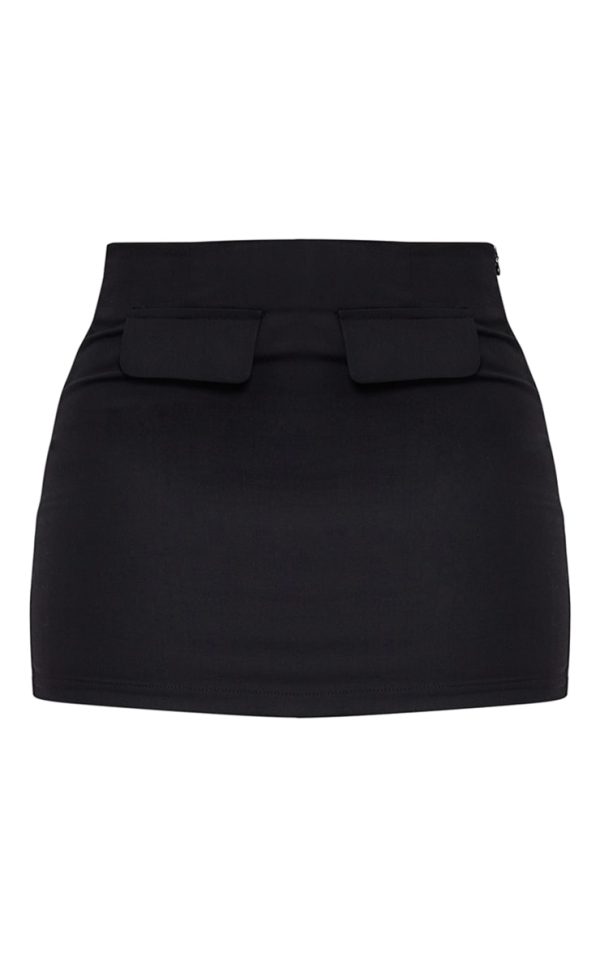 3d21480ae92aebe0ccd449e729930244626a0317_CNH3082_6_black_tailored_woven_pocket_detail_low_rise_micro_mini_skirt