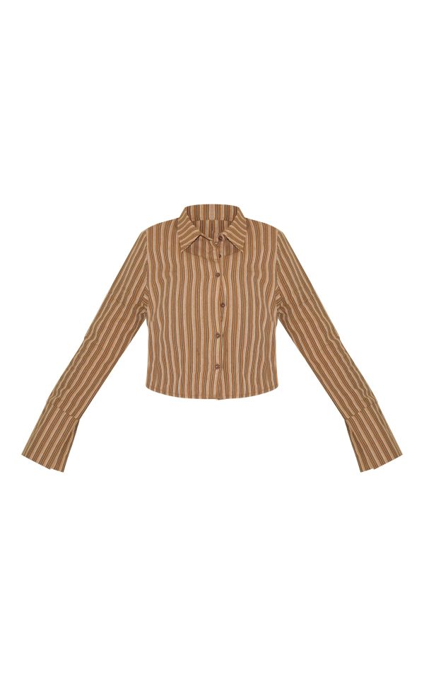 3d30a17d56cd2652ba5fb39fb342525ce8210936_CNM2041_5_plus_brown_pinstripe_fitted_shirt