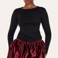 3ebba61067a7a1a57447111320379364e6e55d57_CNL9348_4_wine_satin_elasticated_waistband_mini_puffball_skirt