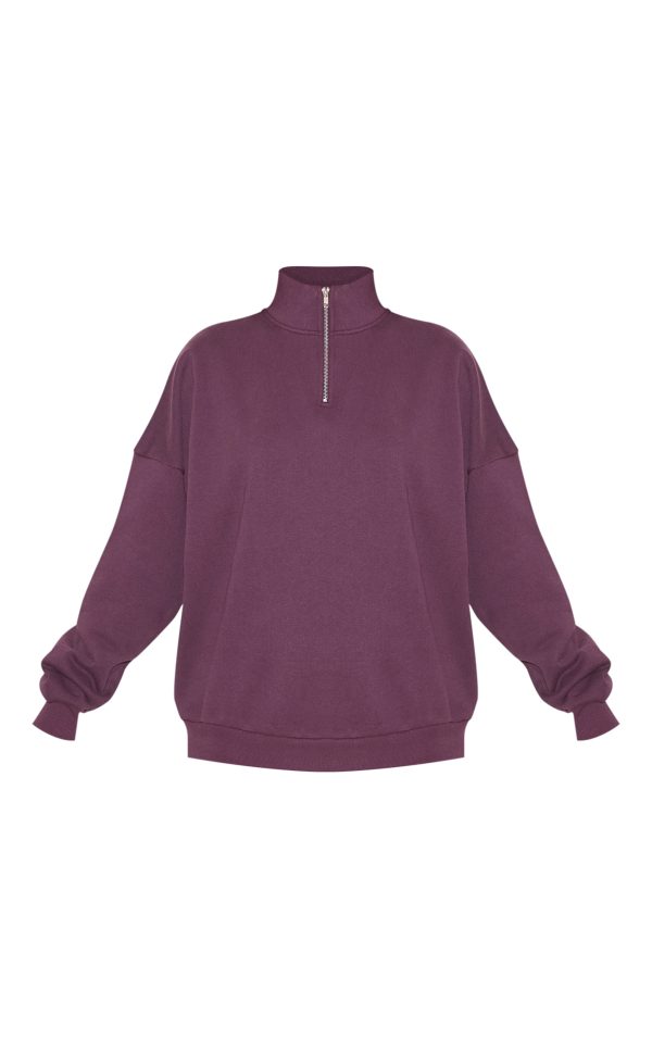 3ef3c70de37f6e1683efdda48acfb1c486c068a0_CNL8262_5_dark_plum_premium_high_neck_quarter_zip_oversized_sweatshirt