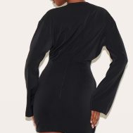 3f2c2bf8f4f2d8be1dafc916d1b4a46380e421a9_CNM1583_2_black_woven_plunge_wrap_shirt_dress-1