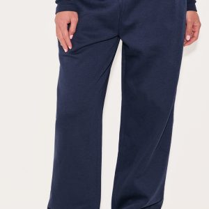 Navy Straight Leg Sweat Joggers