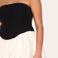 3ff3c311e60ef2769b9a1da0218a694ab6a20be2_CNM2023_4_plus_black_contrast_woven_bandeau_puffball_playsuit
