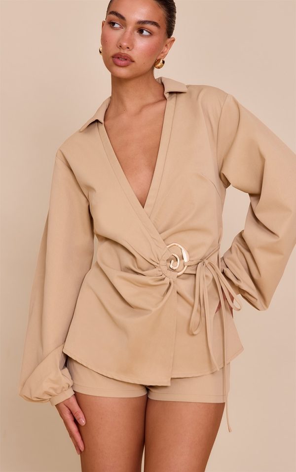 4020cd7ab9351cb09518f42a2ae6ff46e192c364_CNM8786_4_sand_woven_tie_front_gold_hardware_detail_shirt