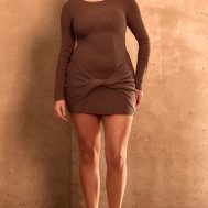 4049a7d37493d7632d3715191e33c17cf95303d3_CNL8267_3_plt_label_plus_dark_brown_knitted_twisted_long_sleeve_mini_dress