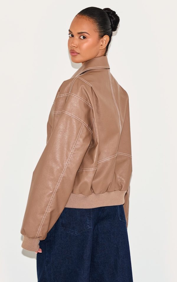 40987660fdb904c856b101219df390a528cbcb2d_CNL7333_2_deep_taupe_faux_leather_stitch_detailing_biker_jacket