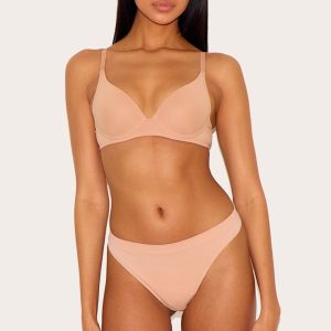 Dark Nude Scoop Cupped Underwired Bra