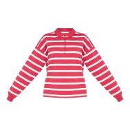 4101f4530b305f1c2ec0c086a5fa2c41d5018652_CNM8125_5_red_loopback_sweat_stripe_quarter_zip_sweatshirt