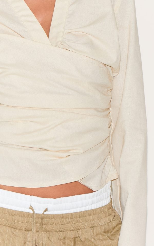 41132dc30f8c2e52490d4111ee94f0c50d5e8fe8_CNM5052_4_butter_yellow_linen_blend_fitted_wrap_detail_shirt