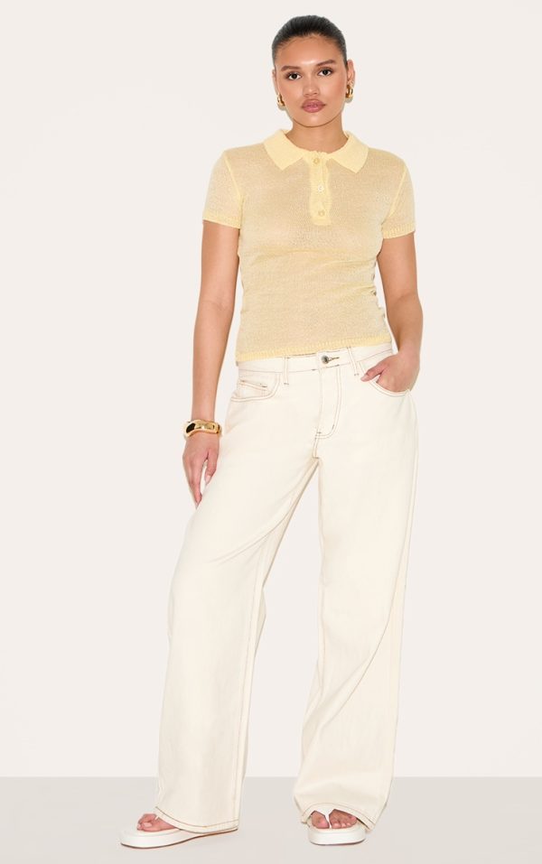 412956df78b13df20139f22e94e1cdda521beeec_CNM9269_3_yellow_sheer_knit_polo_top