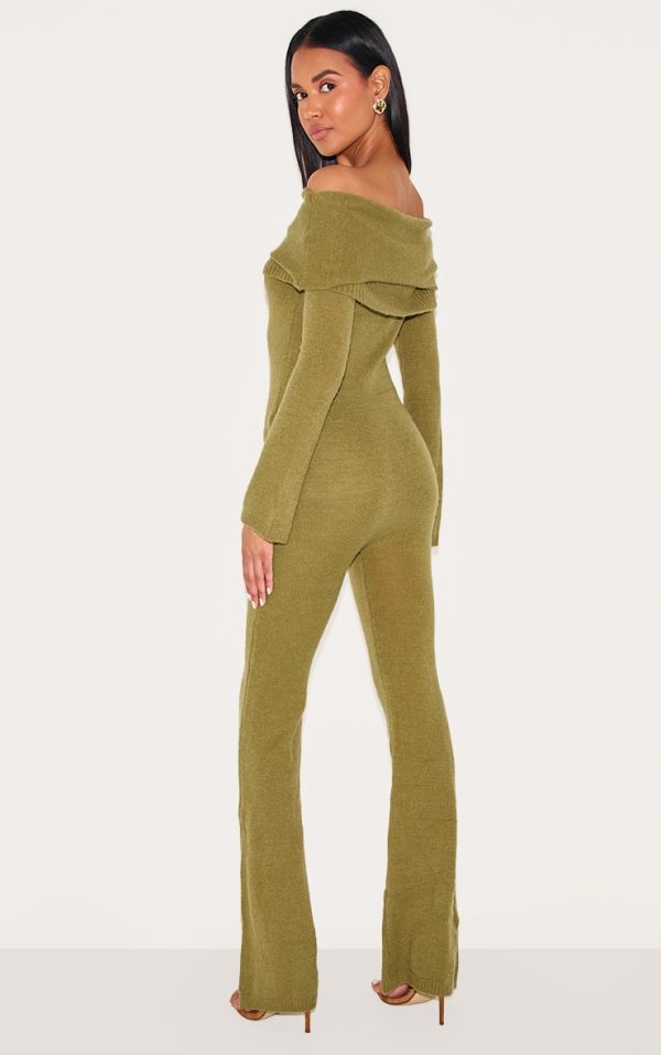 4249859850291c3238af414c4fc6260213dc5ea7_CNL1868_2_olive_soft_knit_bardot_foldover_asymmetric_neck_jumpsuit