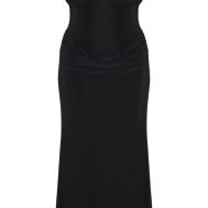 42a57122a4d2e346dcc22d1067e6ab3fbdf2093f_CNN0725_5_plus_black_double_layer_plunge_ruched_shoulder_drape_waist_maxi_dress