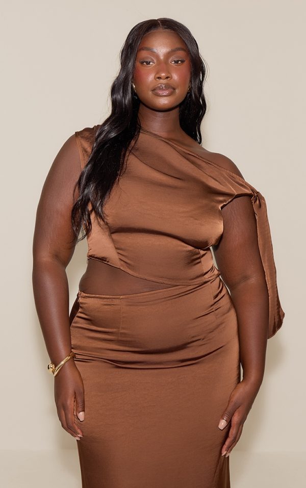 42bf3ddb04a8ff859728f951fb948bd6479247aa_CNM5714_1_plus_chocolate_tie_shoulder_satin_top