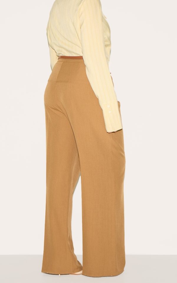 42f8d940bc9f9d02607085403319793c7ed19606_CNM2500_3_plus_brown_tailored_thick_belted_waistband_detail_wide_leg_trousers