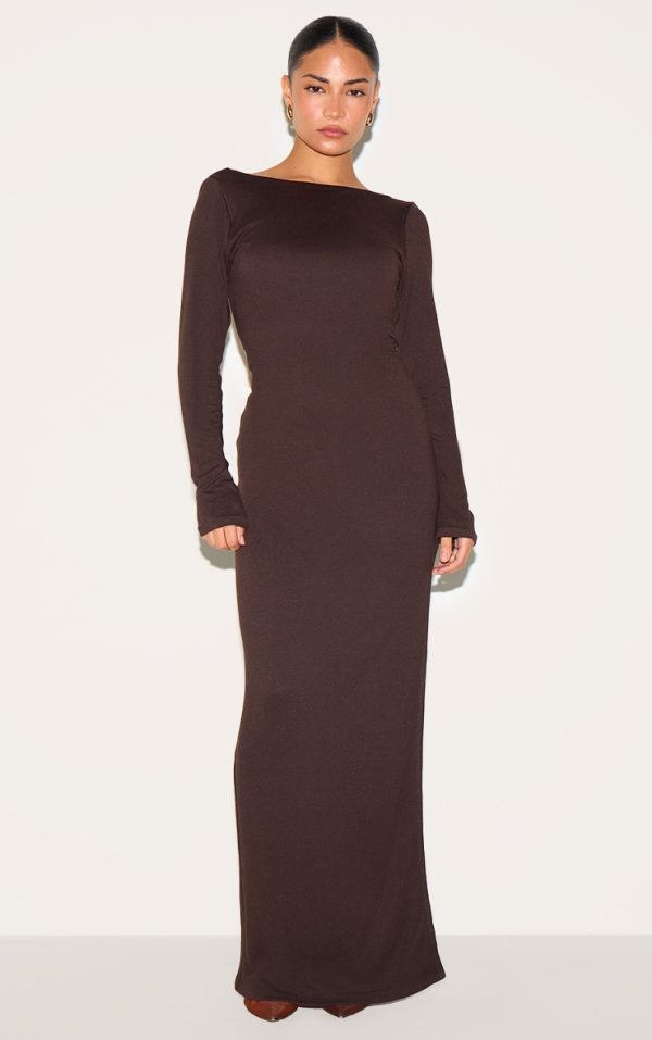 4365968d18d6076cae532ac5f21fe613650e424e_CNM6356_2_petite_chocolate_conotur_jersey_scoop_open_back_maxi_dress