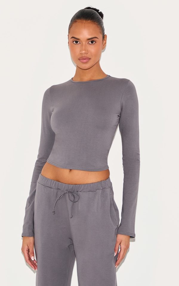 43d606ae280c0971943ec0eadd06e3bb7501302e_CNM2695_1_charcoal_cotton_long_sleeve_crew_neck_top