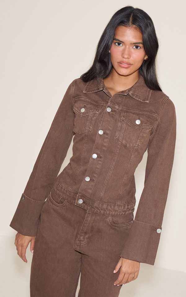 4400a1be64ad7459bbe4cfed21d2d38087cc0f58_CNM4774_1_brown_turn_up_cuff_cinched_back_denim_jacket