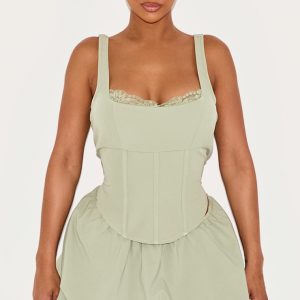 Shape Sage Lace Trim Corset Top
