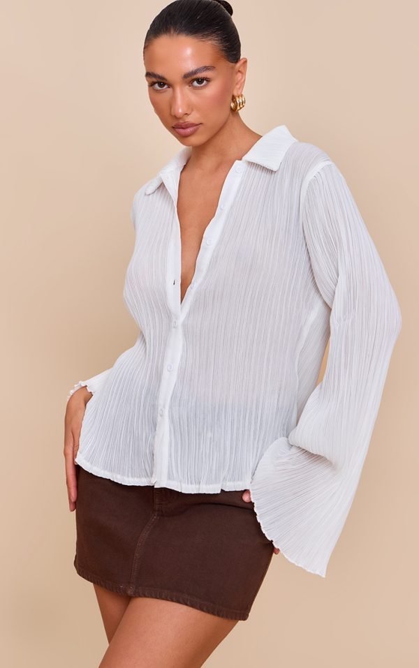 45155e25911abb4e9035fc332ba2c499c836b250_CNM5734_1_white_chiffon_plisse_sheer_shirt