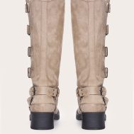 4571b90bde1a0d0489e7267f5681cdf0850223f7_CNL7572_3_cream_faux_suede_round_toe_multi_buckle_harness_knee_high_boots