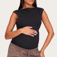 46043e5d57ab92fab1840e8a5f51fddf99903ad5_CNL9566_1_maternity_black_boat_neck_side_ruched_detail_top
