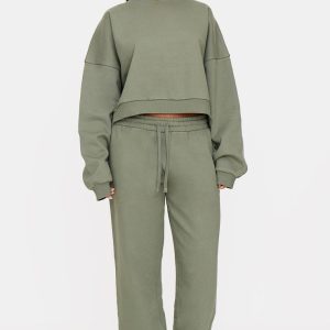Olive Premium Straight Leg Joggers