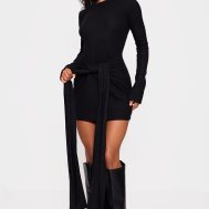 47999fce3f2fb6af46209751207a4d4b373e273b_CNK3705_1_black_heavy_brushed_rib_wrap_tie_bodycon_dress-1