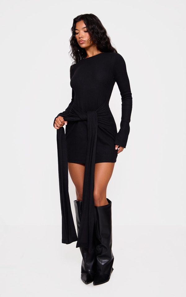 47999fce3f2fb6af46209751207a4d4b373e273b_CNK3705_1_black_heavy_brushed_rib_wrap_tie_bodycon_dress-1