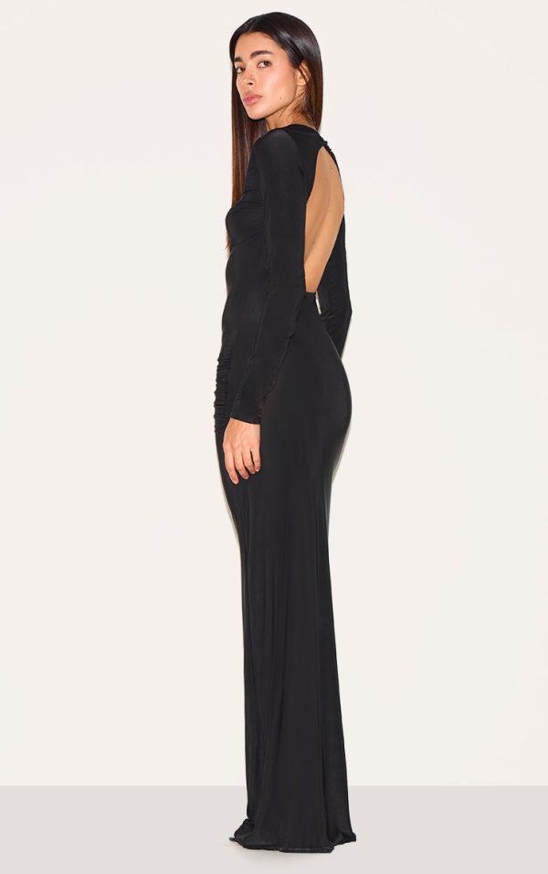 48c28959bff8df56992ab97a37eb23dd20f6a1b9_CNM2990_2_black_slinky_long_sleeve_open_back_maxi