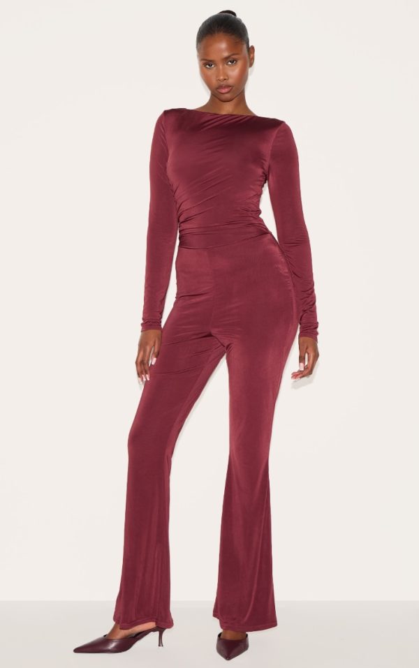48c9f5896c68fb2db7c7fa891652e4fa1b119c71_CNM3116_1_wine_double_layer_slinky_gathered_long_sleeve_wide_leg_jumpsuit