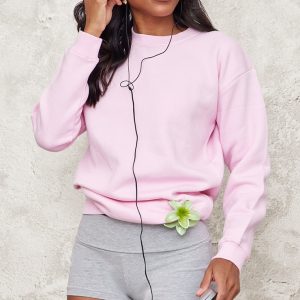 Baby Pink Oversized Fit Sweatshirt