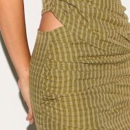 49b2b40b7988a319a3c77e4d14f045e1380af0a6_CNM4531_5_tall_moss_green_check_ruched_mini_skirt