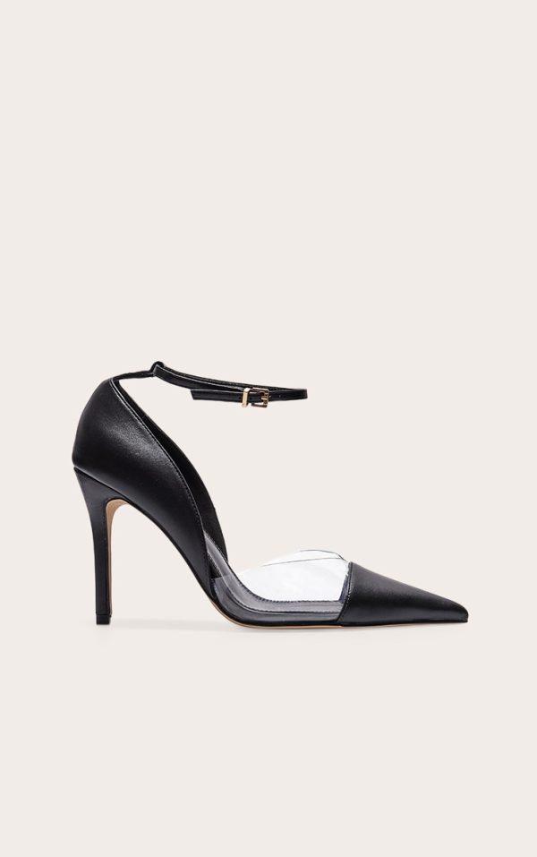 4a58f630d685245b9b0fdd2de8cf43faed689ea2_CNL4015_1_black_pu_point_toe_perspex_high_heel_courts