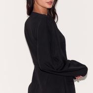 4a70239427064b53c8c4c2ba26d39235273f76d9_CNM0458_2_black_cross_front_cocoon_sleeve_tailored_playsuit