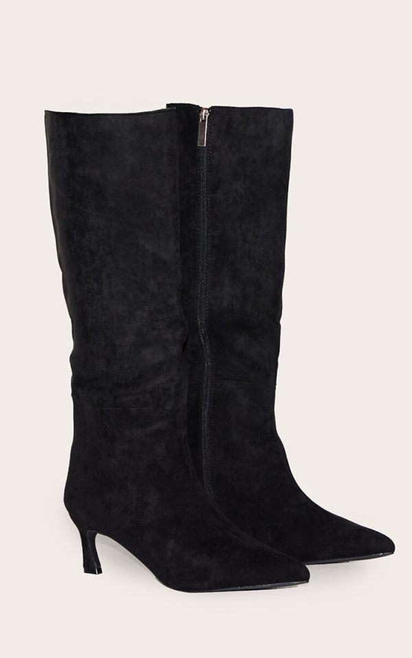 4b1bc02967c7dd22b49952606dcce21d0246b742_CNL1923_2_black_faux_suede_point_toe_low_heeled_knee_high_boots