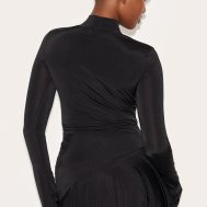 4bcdecde5795e78a479362d92787719afc12349d_CNM2977_2_black_slinky_long_sleeve_asymmetric_hem_shift_dress