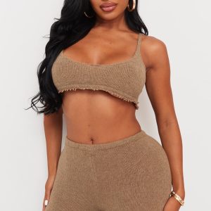 Shape Mocha Knit Extreme Crop Bralet