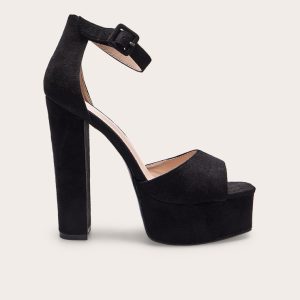 Black Platform High Sandal
