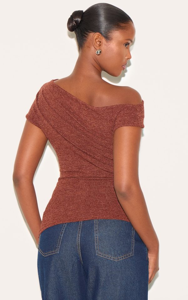 4c944bb2645e06724b8fc478f0babd72cbb0e4e0_CNL8988_2_brown_textured_ruched_asymmetric_longline_top