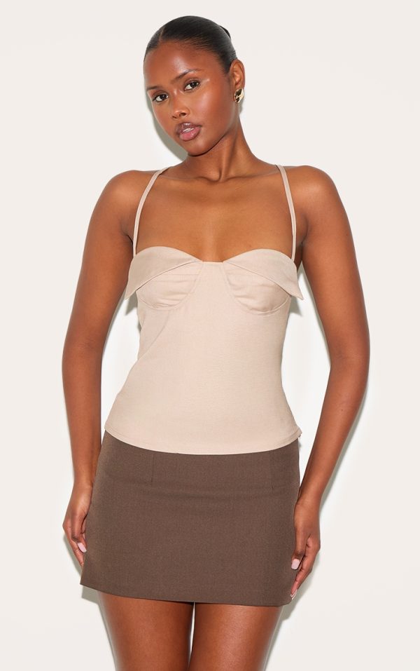 4cb16e2e1ae8c0812bd3ff6e76ab7dffd38df1bf_CNM0756_1_mushroom_woven_bust_detail_cross_strap_long_top