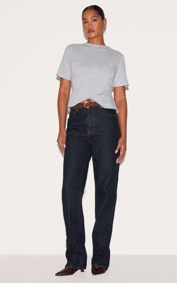 4d83c6429caa0893d924d0d2462ebb099713fce3_CNM6000_3_grey_marl_cotton_ruched_side_detail_t_shirt