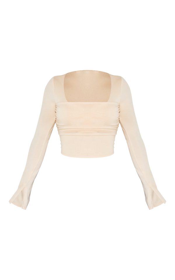 4e2ac3cd8abc852517be0f3b08979be47ec7da82_CNL8226_5_shape_cream_super_soft_scoop_neck_ruched_bust_long_sleeve_top
