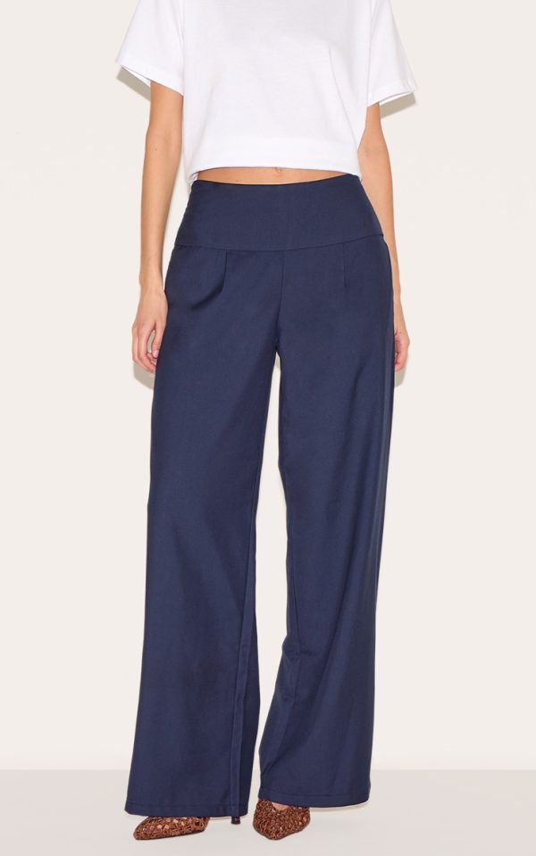 4e515538329c1e818a5ca5abc4604d5a7920c1de_CNM0494_2_indigo_blue_tailored_woven_foldover_straight_leg_trousers
