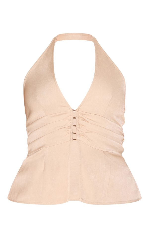 4f5493f77cefc840136b8dcbebb9ed12267fb4ed_CNM1376_5_shape_pebble_woven_tailored_halterneck_ruched_but_split_hem_top