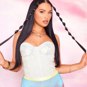 Lullabellz 22" Face Framing Booster Clip In Hair Extensions Raven