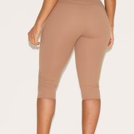 4f6019a671485210fa98f68cdf4ee0e59d1f9298_CNM0984_3_shape_taupe_active_ruched_side_high_waisted_capri_pants